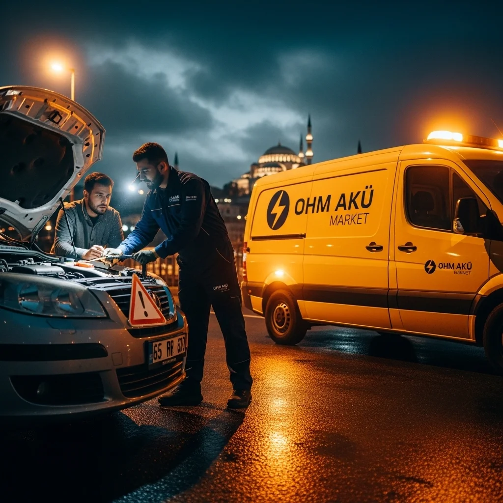 İstanbul akü yol yardım - 7/24 mobil akü servisi